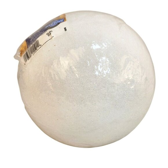Large 6" Styrofoam Craft Ball By FloraCraft Lightweight & Durable White Foam For - Picture 3 of 7
